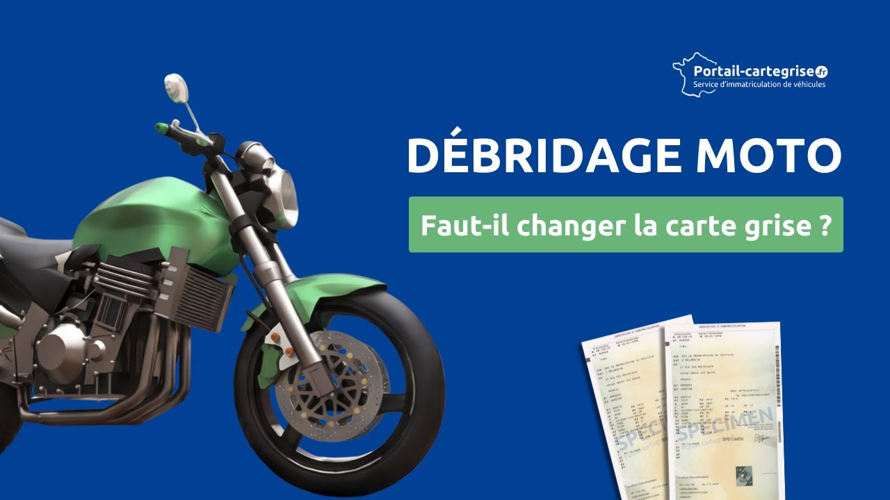 Débridage moto ou scooter : carte grise obligatoire ?