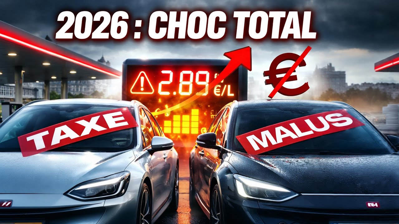 TOUT CE QUI CHANGE POUR L'AUTOMOBILE EN 2026 ! Malus, Carburant, Taxes
