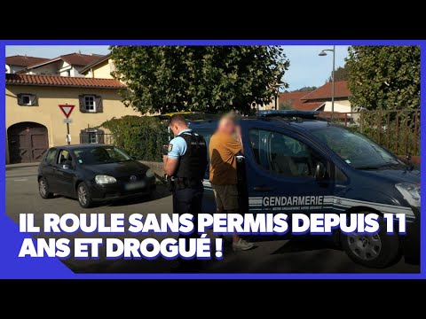 Arrestation d’un conducteur sans permis et drogué