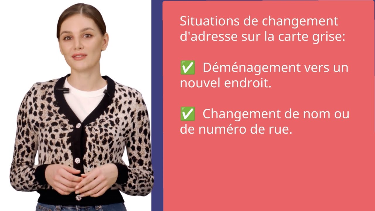Les documents pour un changement d'adresse