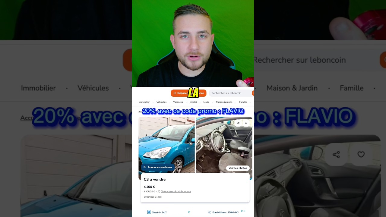 Sacrée histoire cette C3 entre la carte grise et le kilométrage 🤣 !! #collab #leboncoin #voiture